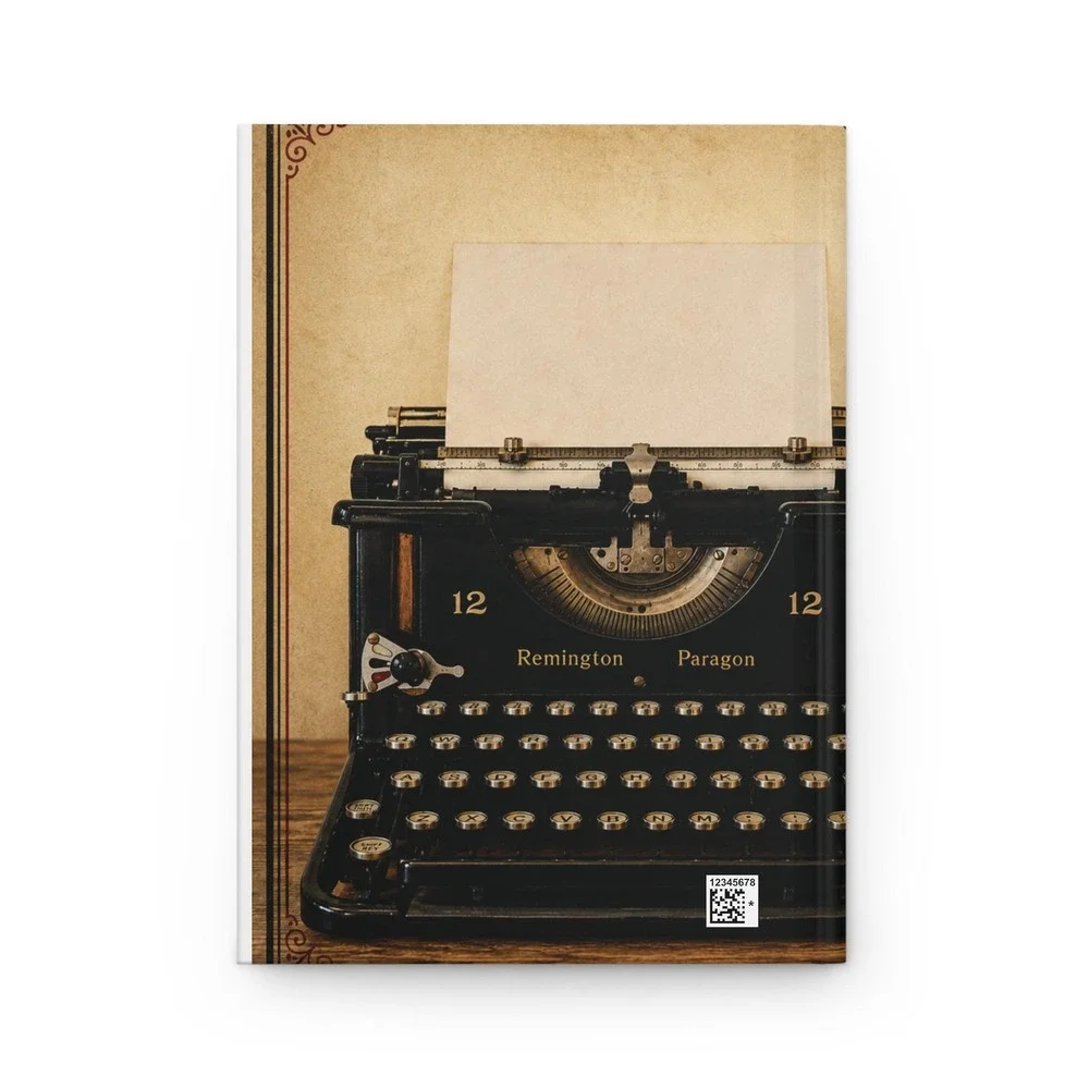 Typewriter 'Write Your Own Story' Hardcover Journal | Vintage Writing Notebook